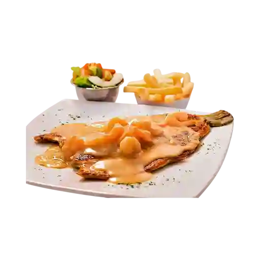 Trucha Salsa de Camarones
