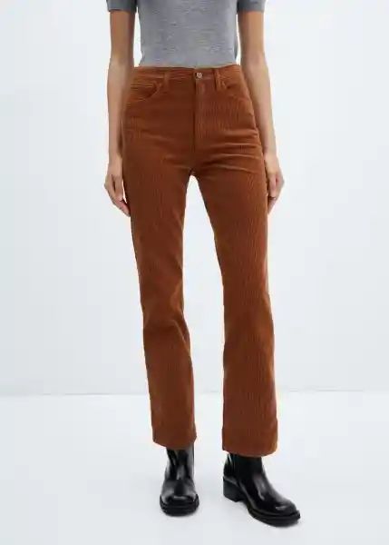 Jean Matildap Cognac Talla 46 Mujer Mango