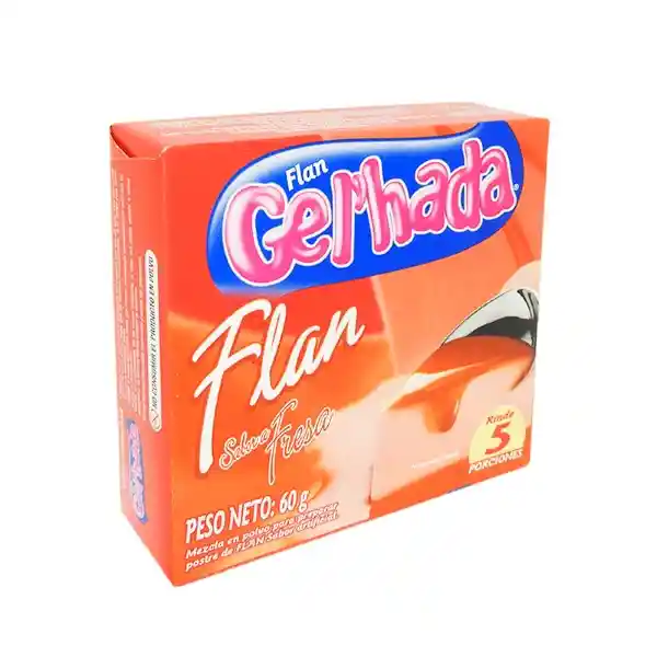 Gel'hada Flan de Fresa