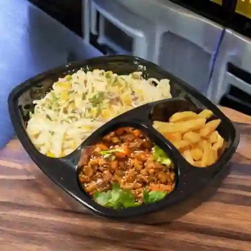 Menú Pasta Maíz Tocineta - Carne Molida
