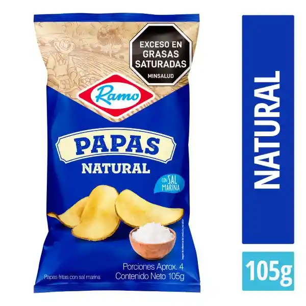 Ramo Papas Fritas Sabor Natural con Sal Marina