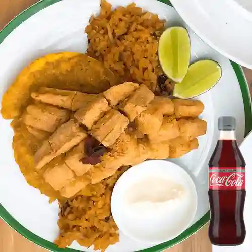 Combo Chicharrón Mojarra +Cocacola Light 300ml