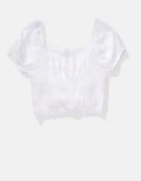 Blusa Mujer Blanco Talla: X-Small American Eagle