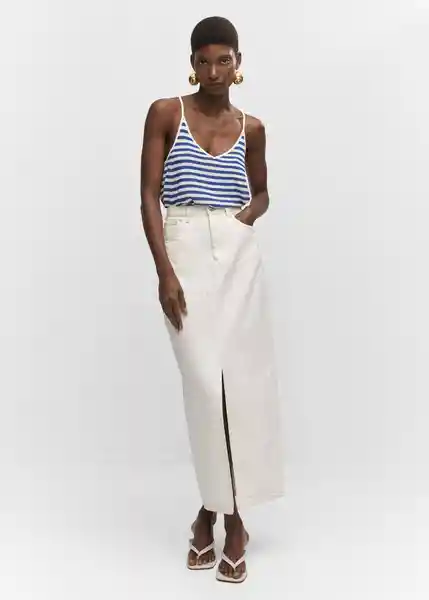 Top Huge Crudo Talla S Mujer Mango