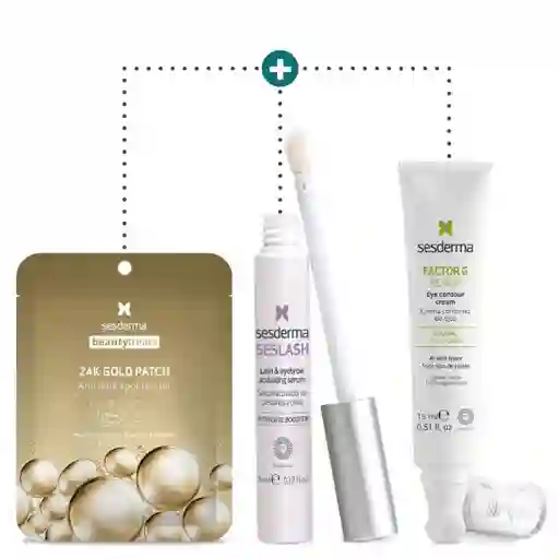 Sesderma Kit Contorno Ojos Look + Sérum y Parche Ojos 24K Gold