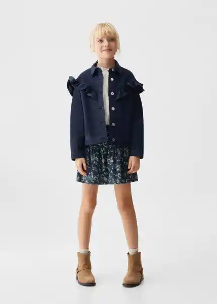 Chaqueta Jiny Navy Talla 06 Niñas Mango