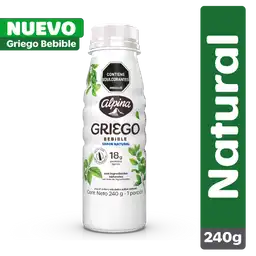 Yogurt giego Bebible Natural 240 g