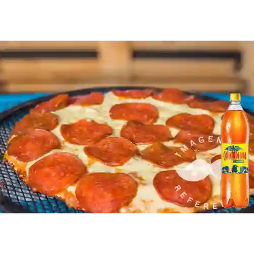 Combo Pizza Grande de Queso&Pepperoni +Colombiana 1.5l