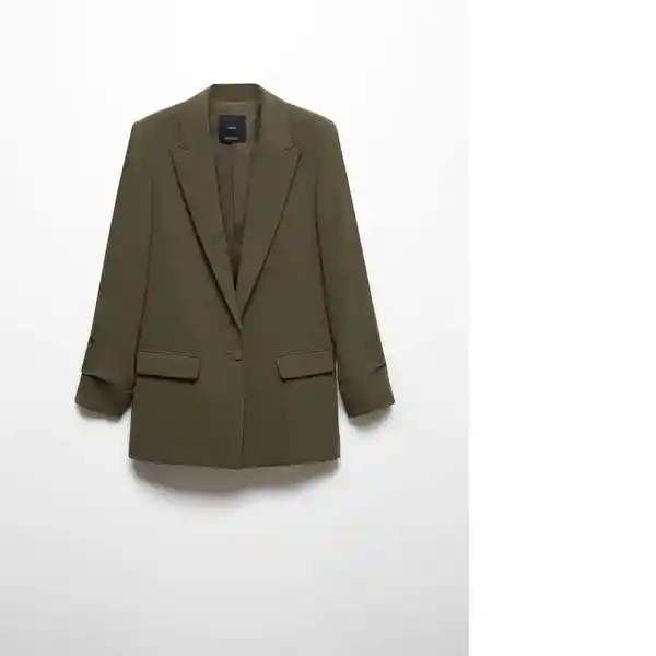 Blazer Americana Eleonor Khaki Talla 24 Mujer Mango