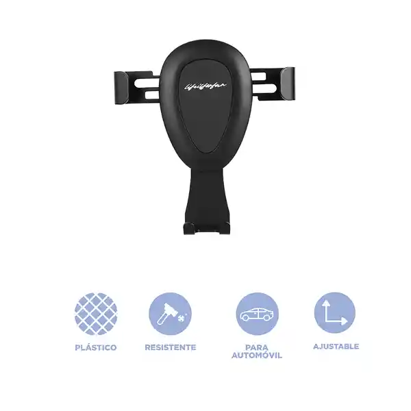 Soporte Para Carro Serie Life is For Fun Negro Miniso