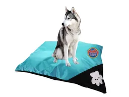 Cama Colchón Colmena Lavable Para Mascota Gigante Celeste