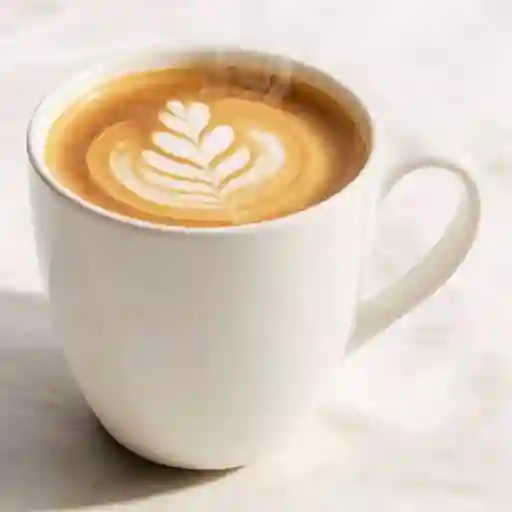 Latte caliente en leche deslactosada