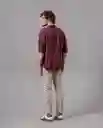 Camisa Hombre Rojo Cochinilla Oscuro Talla M 88691 Rifle