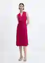 Vestido Susa-W Fucsia Talla M Mujer Mango