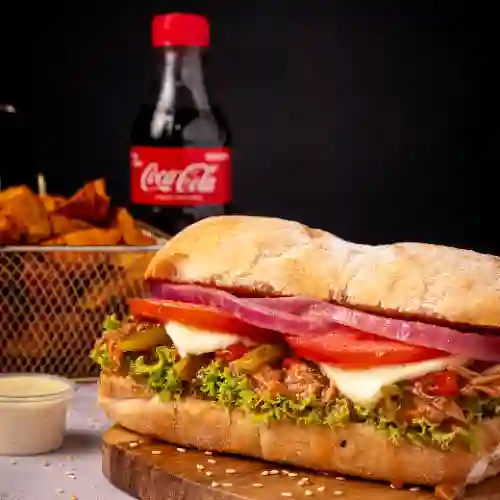 Sándwich de Bondiola y Papas Artesanales