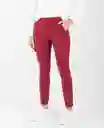 Pantalón Paris Rojo Syrah Ultra Oscuro Talla 12 Mujer Naf Naf