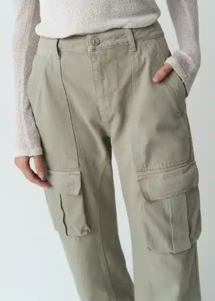 Jean Cannie Gris Aluminio Claro Talla 8 492G377 Naf Naf