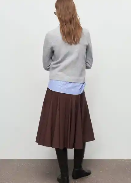 Saco Jersey Seedsun Gris Talla S Mujer Mango