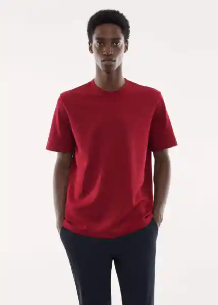 Camiseta Kimi Rojo Talla L Hombre Mango