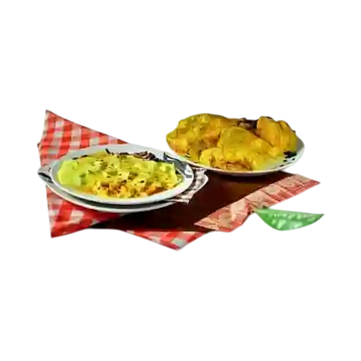 2 Patacones Gratinados Mixtos , Gratis Limonada Natural