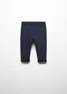 Pantalón Chino5 Navy Talla 70 Niños Mango