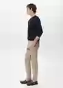 Pantalón Dublino Beige Talla 44 Hombre Mango