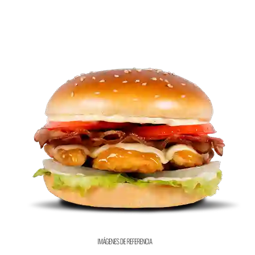 Hamburguesa  Pollo Apanado.