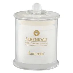 Iluminata Vela Vaso Serenidad Blanco 12 x 9 cm