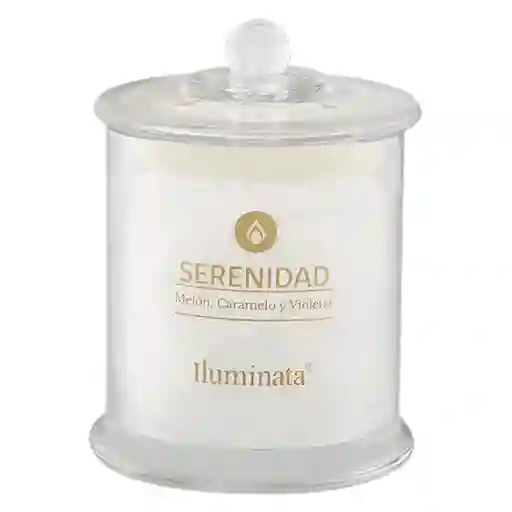 Iluminata Vela Vaso Serenidad Blanco 12 x 9 cm