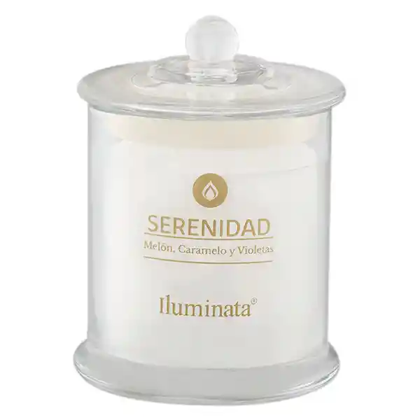 Iluminata Vela Vaso Serenidad Blanco 12 x 9 cm