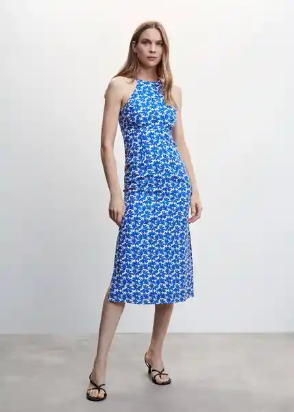 Vestido Lucy-H Color Azul Talla XL Mujer Mango