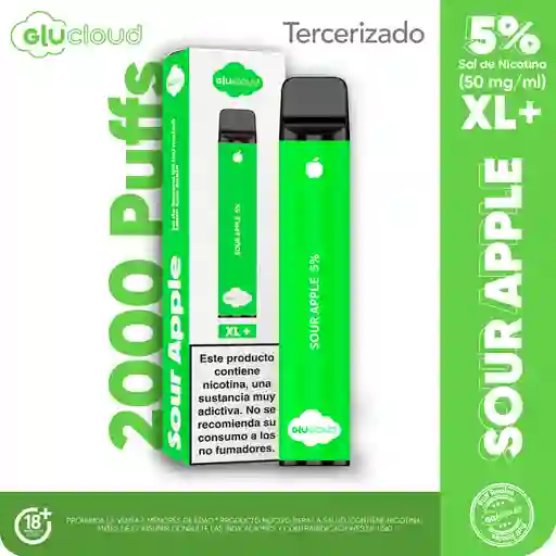 Glucloud Vape Sour Apple XL 2000 Puff