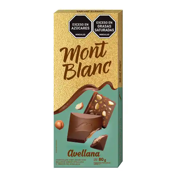 Golosina Montblanc Avellana Hijo x 80 g x 40 Und
