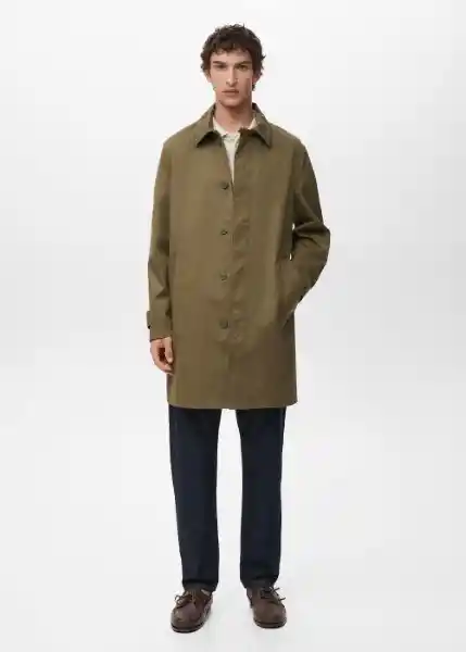Abrigo Parka Chayton Khaki Talla M Hombre Mango