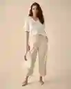 Pantalón Crudo Verdoso Claro Talla 12 631G002 Esprit