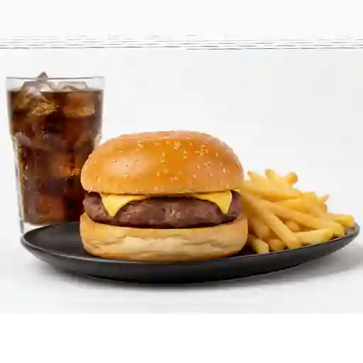 Burger flash + papas  gratis gaseosa