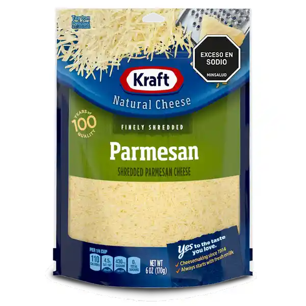 Queso kraft Parmesano Rallado 170gr