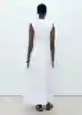 Vestido Mariona Blanco Talla M Mujer Mango
