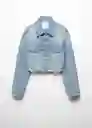 Chaqueta Cazadora Amaia Tejano Medio Talla L Mujer Mango