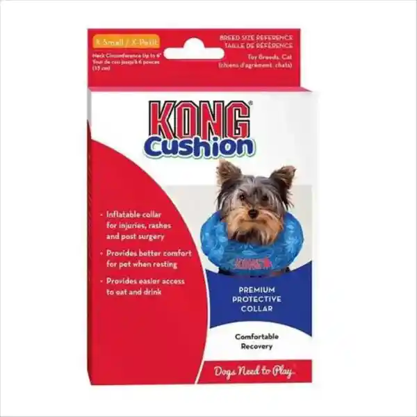 Kong Collar de Recuperación Inflable Cushion - Xs