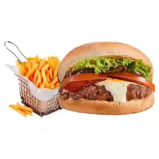 Hamburguesa Sencilla en Combo