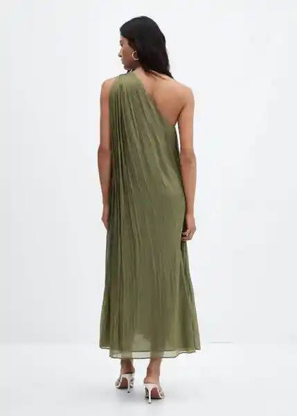 Vestido Amira-A Khaki Talla L Mujer Mango