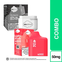 Combo Glucloud Starter Kit Lush Ice Pod Box / 4000 Puff