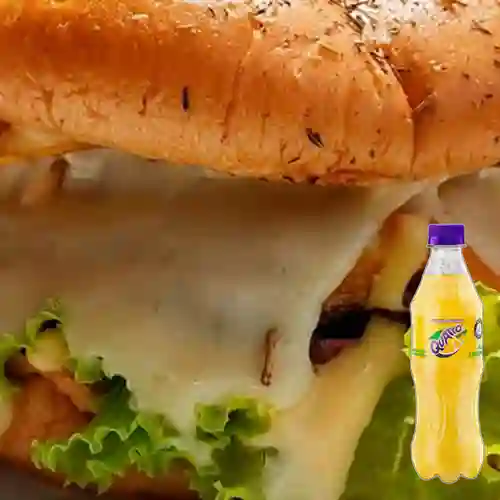 Combo Hamburguesa Fundida + Quatro Original 400ML