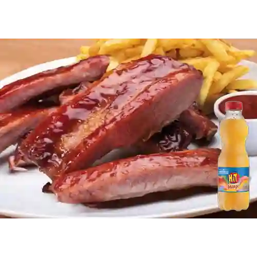 Combo costilla ahumada + hit 500 ml