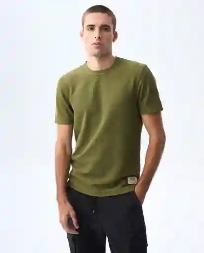 Camiseta Hombre Verde Talla M 841G005_VER180527 Americanino