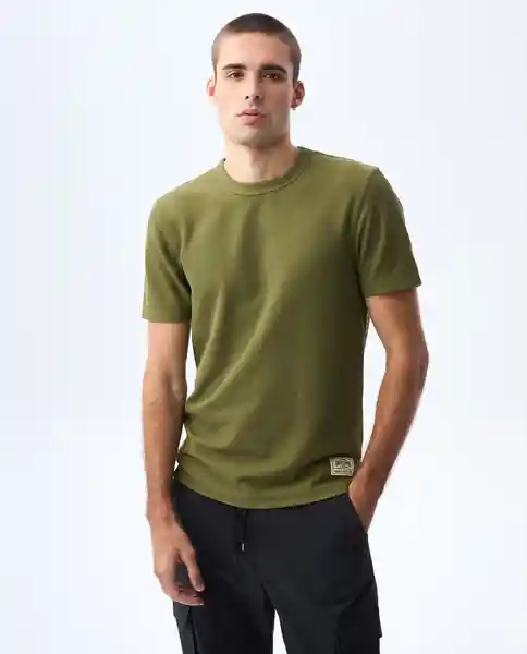 Camiseta Hombre Verde Talla M 841G005_VER180527 Americanino