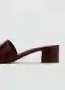 Sandalias Maria Burdeos Talla 38 Mujer Mango