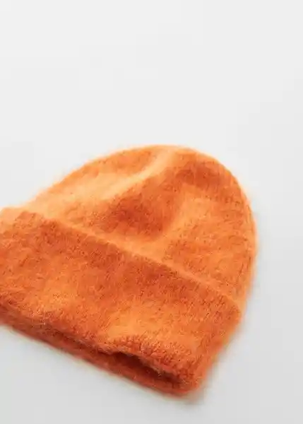 Gorro Mohi Naranja Talla 99 Mujer Mango