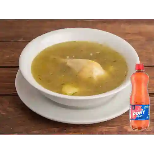 Combo Consomé con Presa + Pony Malta 330 ml